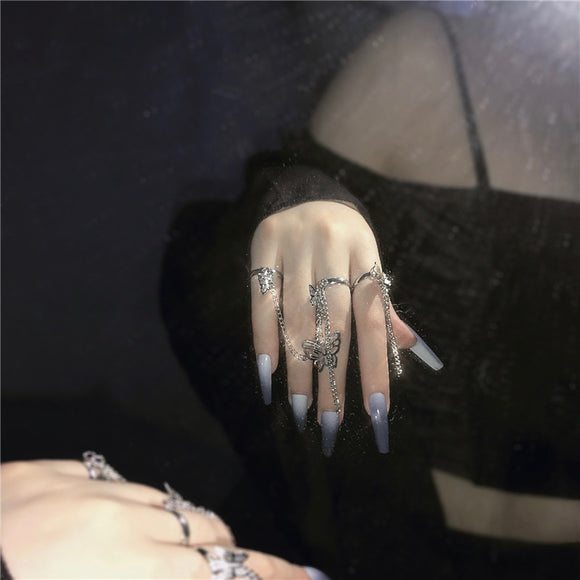 Anillo de Dos Dedos Diseño Exclusivo Efecto Frío y Viento