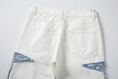 Pantalones Vaqueros Rectos con Paneles Contrastados - Image 15