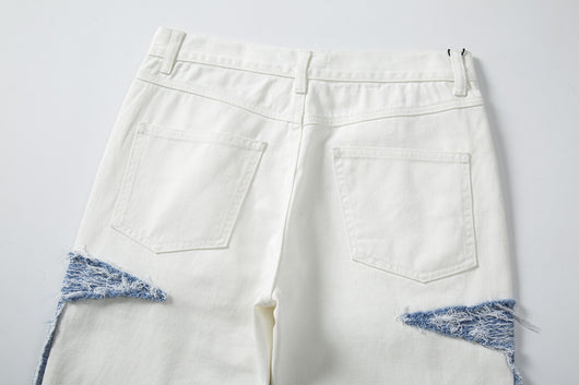 Pantalones Vaqueros Rectos con Paneles Contrastados - Image 15