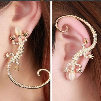 Aretes de Ópalo con Diseño de Lagartija Expresiva - Image 5