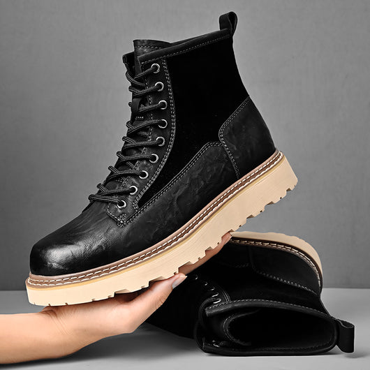Botas de Trabajo Altas Estilo Británico para Hombre - Image 6