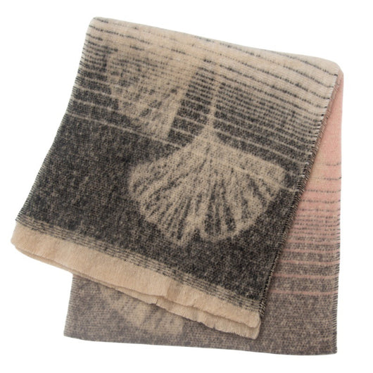 Bufanda Estilo Europeo Jacquard Hoja de Ginkgo - Image 21