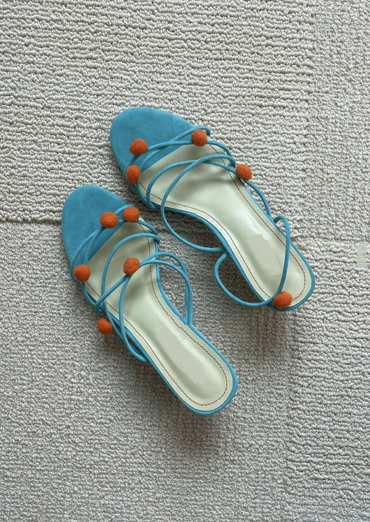 Sandalias de Tacón Alto Elegantes en Cuero Genuino Francés con Tiras Finas - Image 18