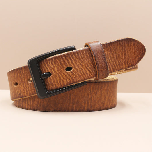 Cinturón de Cuero Premium Estilo Coreano con Hebilla de Perno para Hombre - Image 24