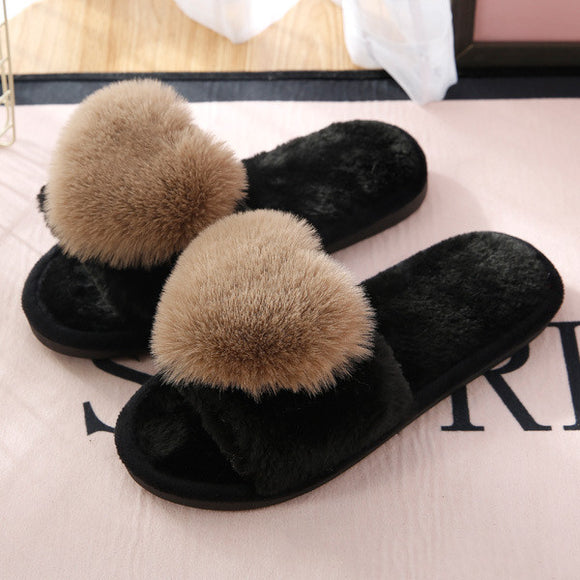 Pantuflas Mullidas para Mujer con Diseño Cruzado - Calidez y Confort