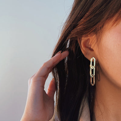 Aretes de Plata Pura Estilo Minimalista Moderno - Image 2