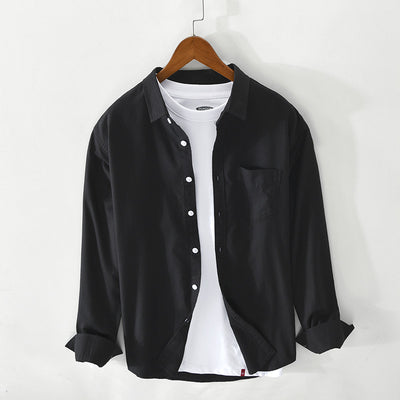 Camisa Hombre Manga Larga Oxford Transpirable Corte Suelto Artesanal - Image 8