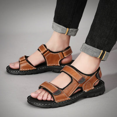 Sandalias Hombre Velcro Cómodas - Chanclas Ajustables Verano - Image 5