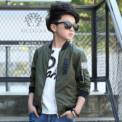 Chaqueta Corta Infantil Estilo Coreano para Niños Medianos y Grandes - Image 9
