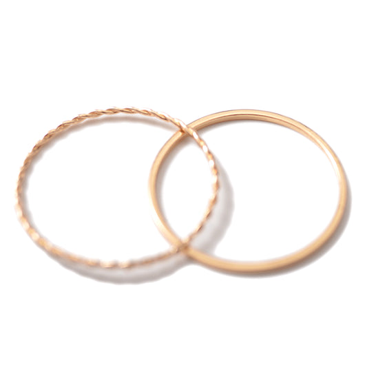 Juego de 2 Anillos Geométricos Chapados en Metal - Image 9