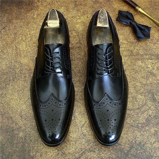 Zapatos de Cuero Genuino Estilo Brogue para Negocios y Eventos Formales - Image 6