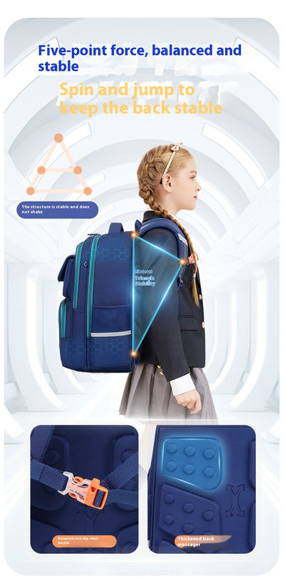Mochila Escolar Impermeable Ultraligera de Gran Capacidad para Estudiantes - Image 10