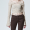 Conjunto de Dos Piezas en Lana: Blusa Suspender Tejida