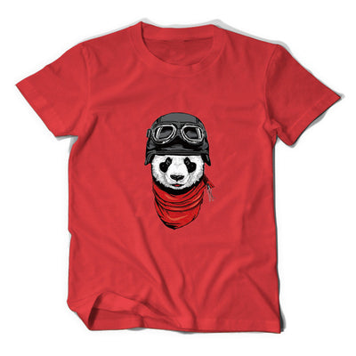 Playera Estampada Panda Manga Corta - Image 4