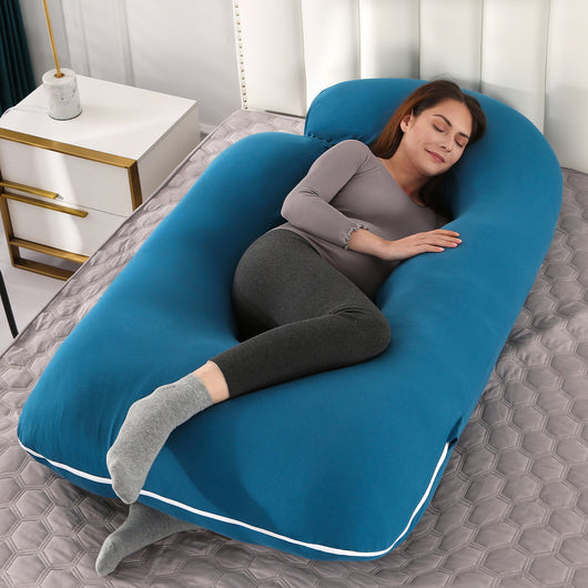 Almohada Ergonómica en Forma de G con Terciopelo Cristal Extraíble para Dormir de Lado - Image 13