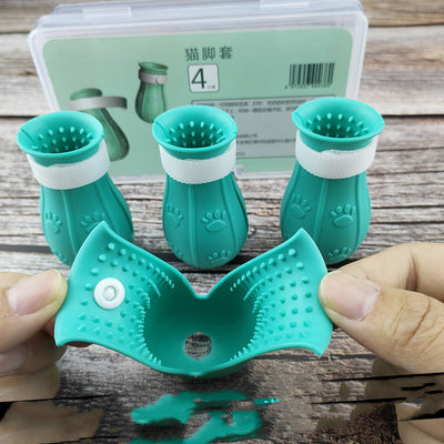 Protectores de Silicona Suave para Gatos - Cubiertas Antiarañazos para Baño y Cuidado - Image 6