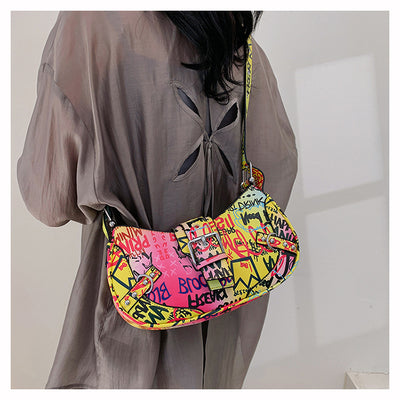 Bolsa de Hombro Messenger con Diseño de Letra de Moda - Image 31