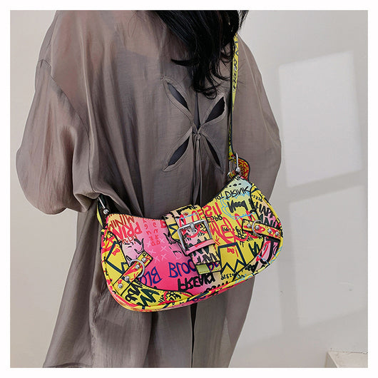 Bolsa de Hombro Messenger con Diseño de Letra de Moda - Image 31