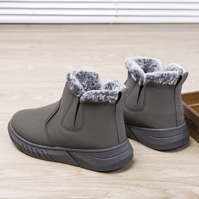 Botas de Invierno para Hombre con Diseño V Cutout y Forro de Peluche - Image 9
