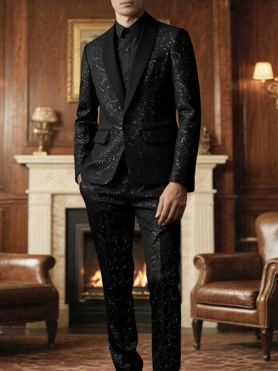 Conjunto de Traje Brillante para Hombre - Saco y Pantalón - Image 8