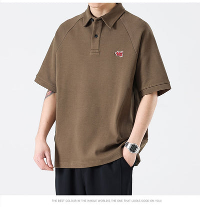 Camiseta Holgada Retro Americana Bordada para Hombre - Image 21
