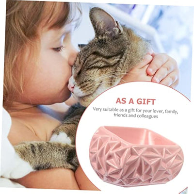 Comedero Cerámico para Gatos y Perros con Diseño Nido - Cuenco Adorable Rosa para Mascotas - Image 9