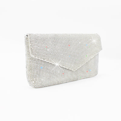 Bolso de Noche Brillante con Cristales - Clutch Elegante Mesh para Mujer - Image 9