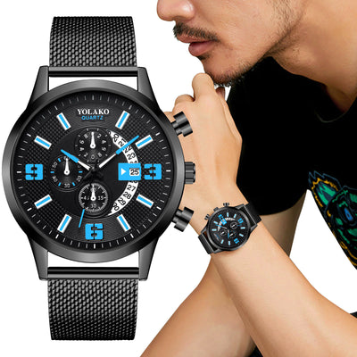Reloj Digital de Moda para Hombre con Calendario Grande