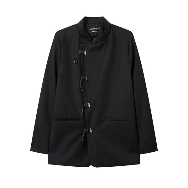 Traje Casual Hombre Cuello Mao con Cierre Tradicional Chino