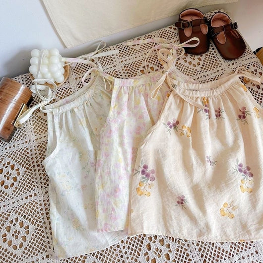 Blusa Estampada sin Mangas con Tirantes para Niña - Diseño Fresco de Verano - Image 3