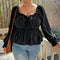 Blusa Reductora Talla Grande con Efecto Adelgazante y Escote Clavícula