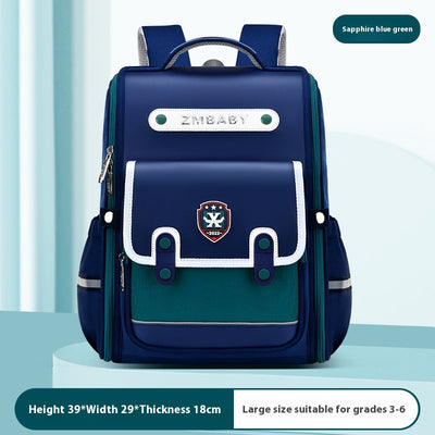 Mochila Escolar Sesame Baby Estilo Británico Grados 1-6 Ligera Niños y Niñas - Image 10
