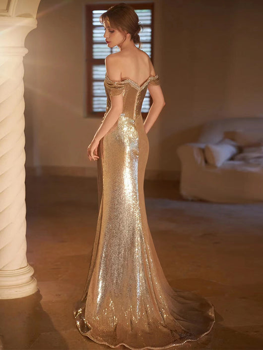 Vestido de Gala Elegante Hombros Descubiertos - Image 9