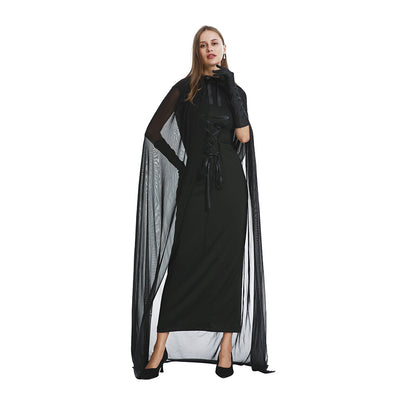 Capa de Bruja Encaje Europeo Americano para Halloween - Image 9
