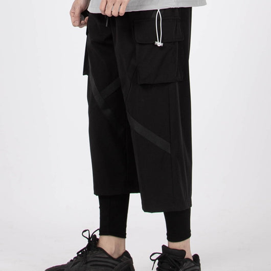 Pantalones Anchos Cropped Efecto Relajado - Image 2