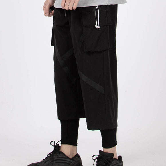 Pantalones Anchos Cropped Efecto Relajado