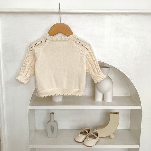 Abrigo Tejido Trenzado Otoño para Niños y Niñas - Image 19