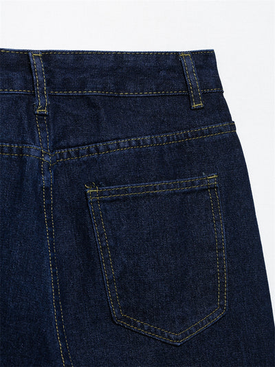 Conjunto Denim Vintage Azul Suelto - Camisa Manga Larga y Pantalón - Image 32