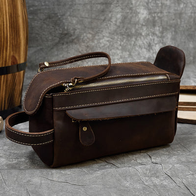 Bolsa de Aseo de Cuero Premium Grande para Mujer - Image 18