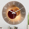 Reloj de Pared de Cristal Templado Silencioso para Sala