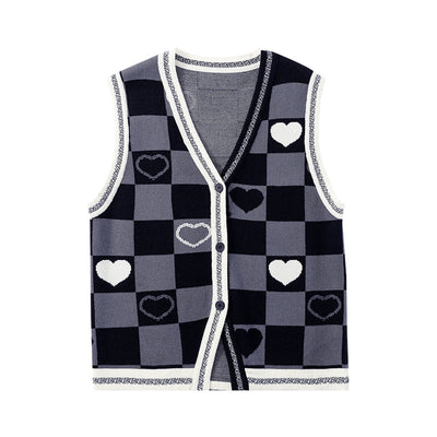 Chaleco Retro Cuadros Vichy Escote en V para Mujer - Image 10