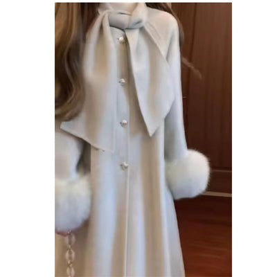 Abrigo de Lana Doble Faz con Mangas de Peluche Premium para Otoño e Invierno - Image 4