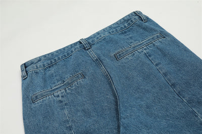 Jeans Hip-hop con Pentagrama y Cierre Lateral para Hombre - Image 23