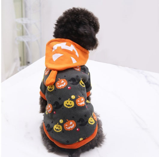 Disfraz de Gato Halloween con Calavera y Maquillaje Terror para Mascotas - Image 8