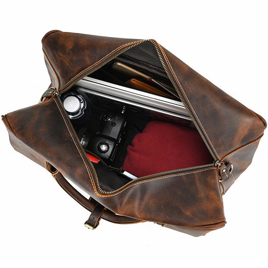Bolso de Mano Grande en Cuero Genuino para Hombre - Image 13