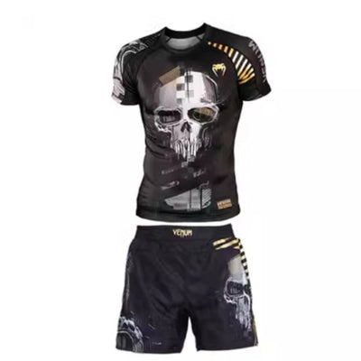 Ropa de Entrenamiento de Boxeo Ajustada de Secado Rápido - Image 7