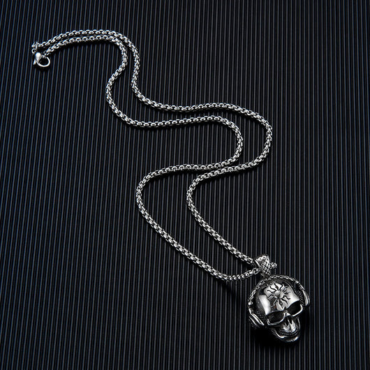 Collar Colgante Geométrico Acero Titanio Vintage para Hombre - Image 5