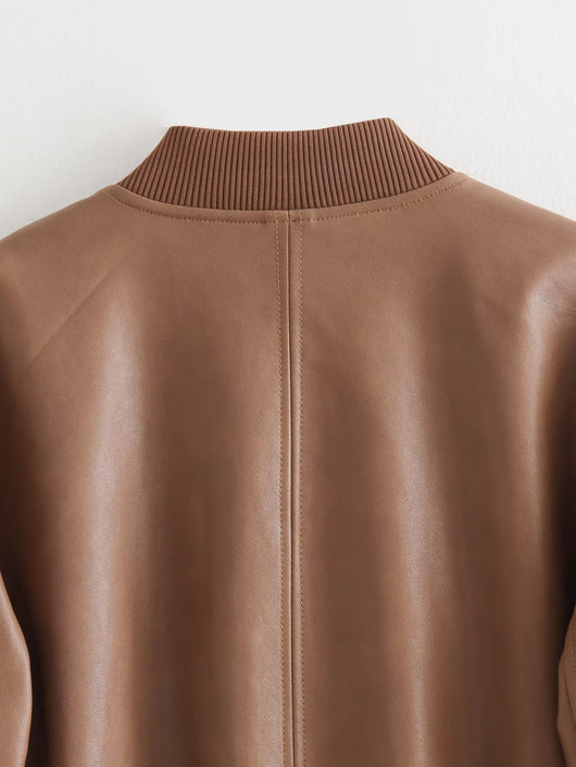Chaqueta Piloto Motociclista para Mujer con Cuello Mao - Image 10