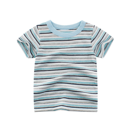 Playera Infantil de Rayas para Verano - Manga Corta - Image 7