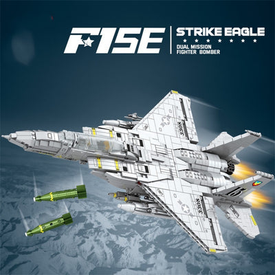 Avión de Combate Armable - Juguete Educativo para Niños